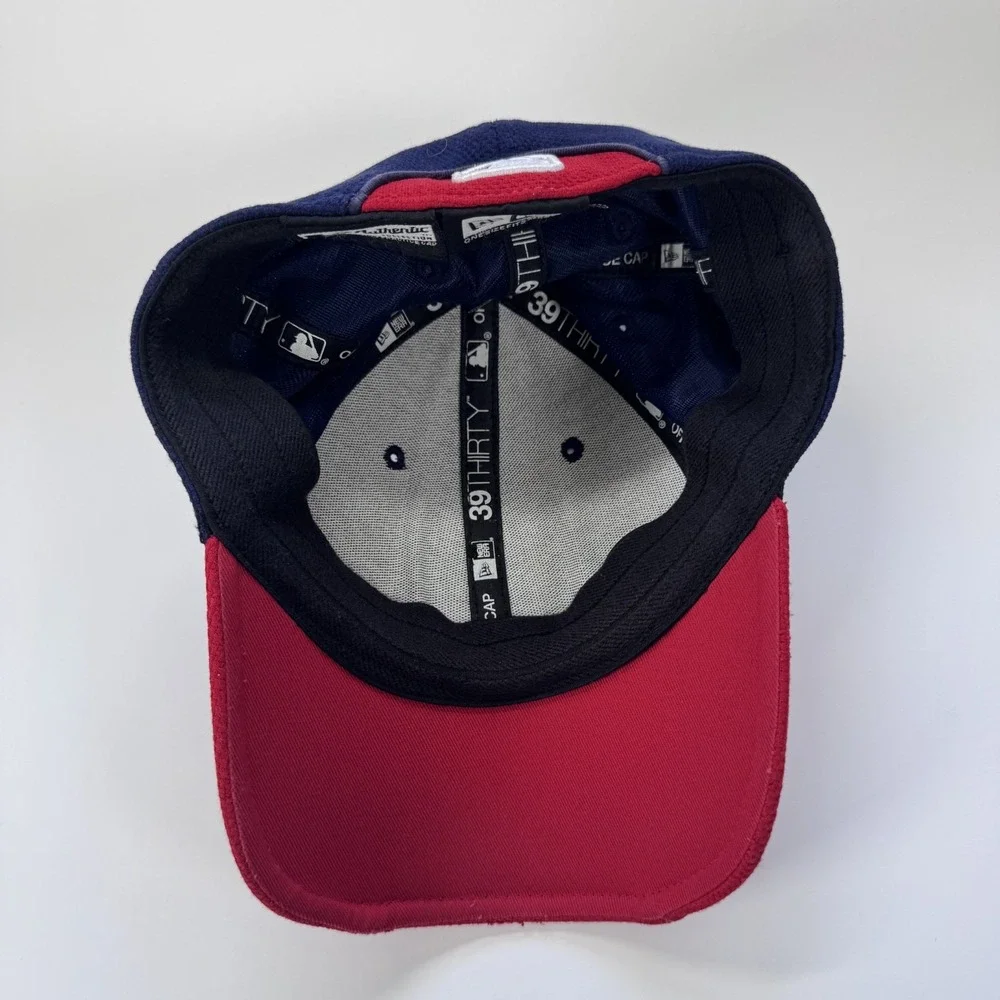 New Era 39Thirty Cleveland Guardians Batting Practice Cap Youth Fit MLB Blue Red